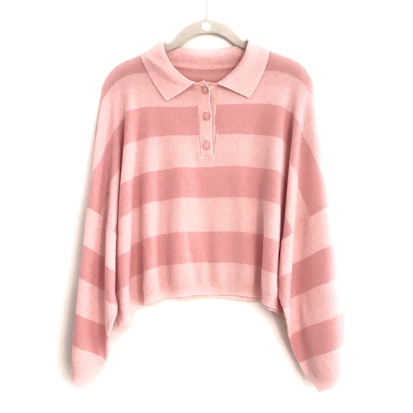 Topshop Sweaters - Fun Oversize Polo Sweater - NWOT